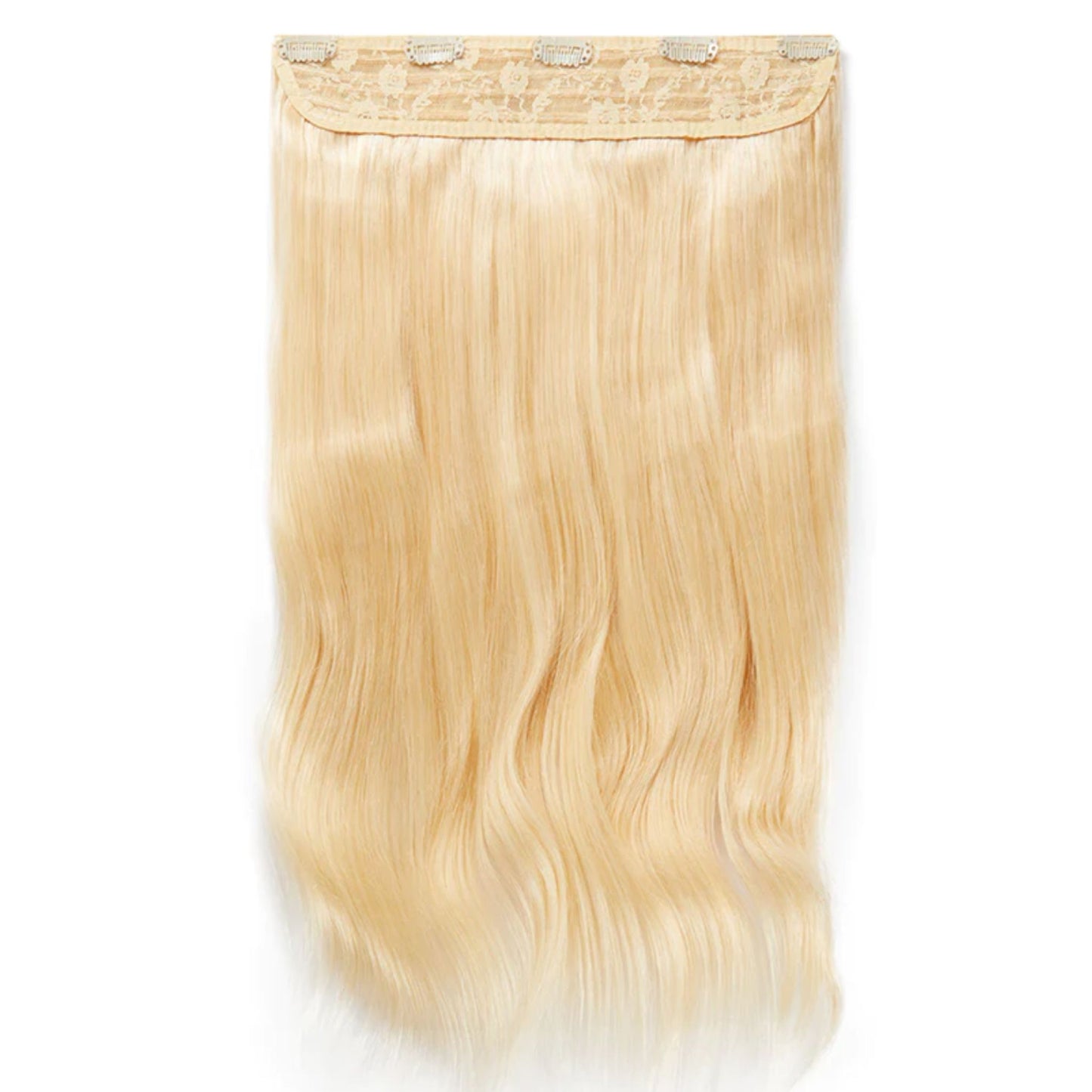 Clip liso - rubio platino - BANDA ÚNICA