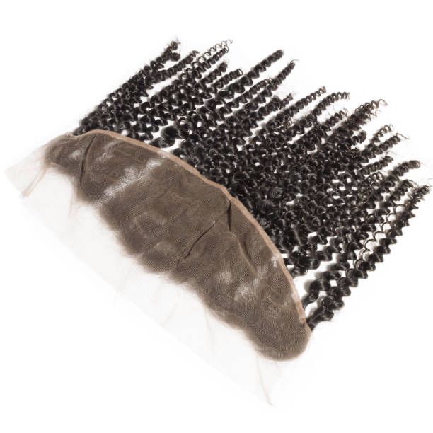 Lace front - dark brown tight curl